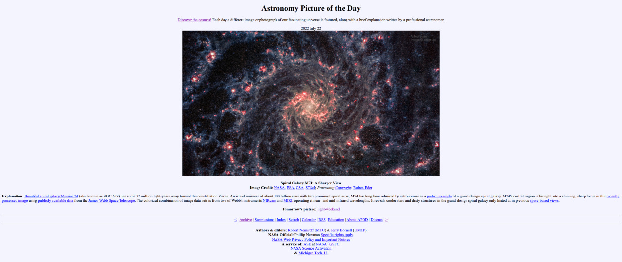 Archivio NASA - Astronomy Picture Of The Day