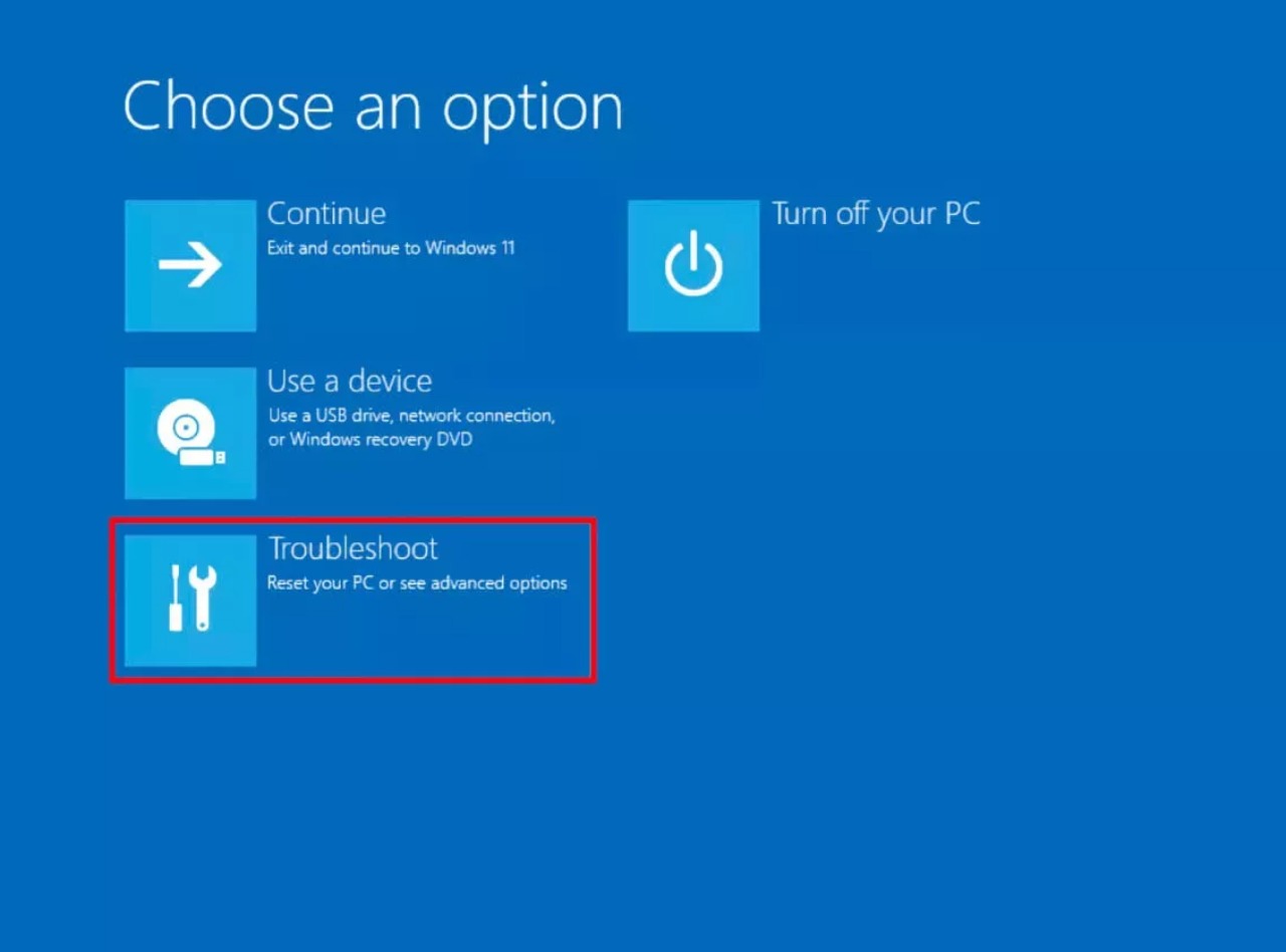 Come accedere al BIOS dal menu di Avvio avanzato di Windows 11