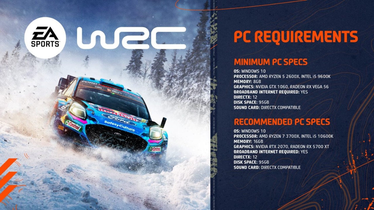 EA Sports WRC: requisiti minimi e consigliati