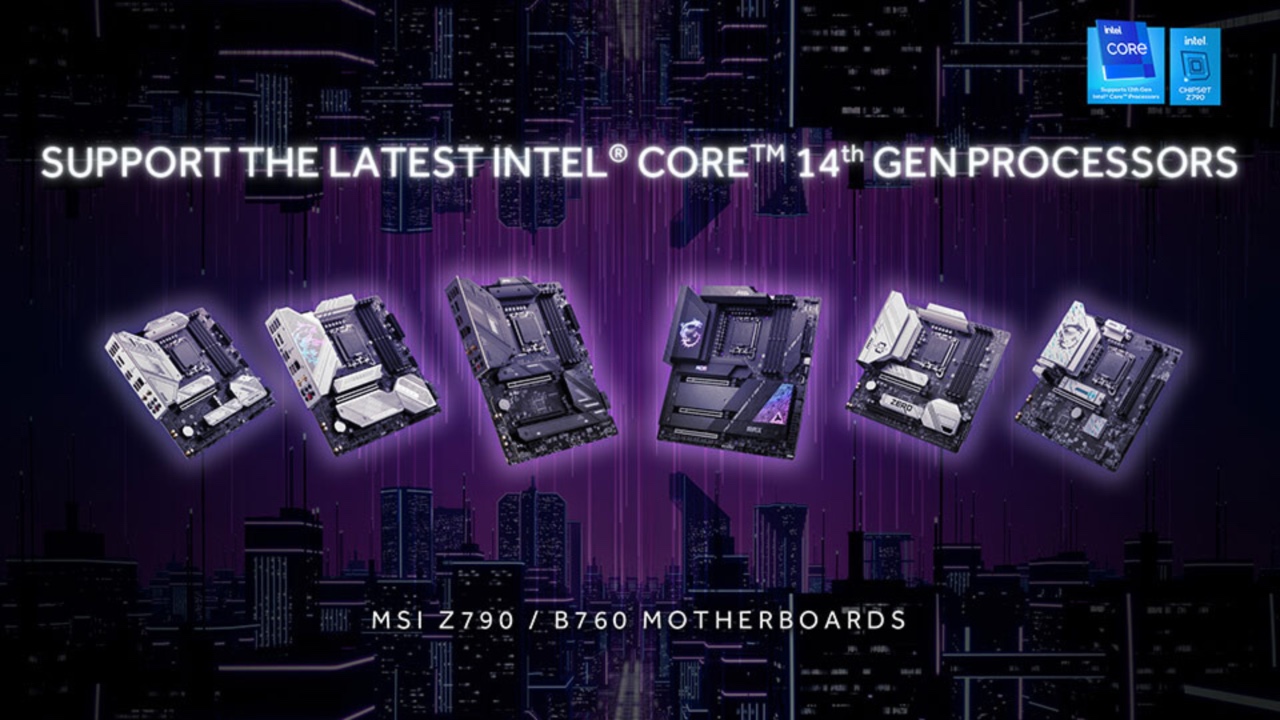 MSI: Intel Core 14th Gen supportati dalle schede madri serie 700 e 600