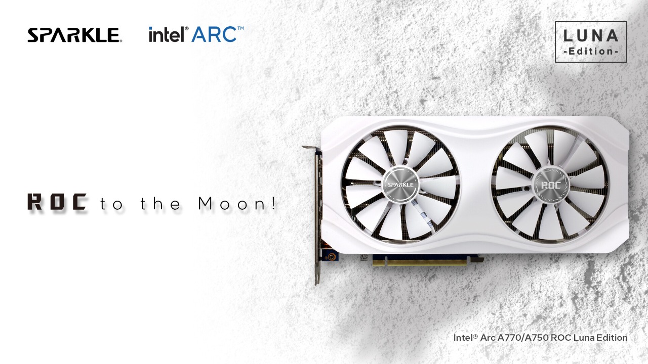 Intel Arc A770 e Arc A750: Sparkle ha annunciato la nuova serie custom ROC Luna Edition