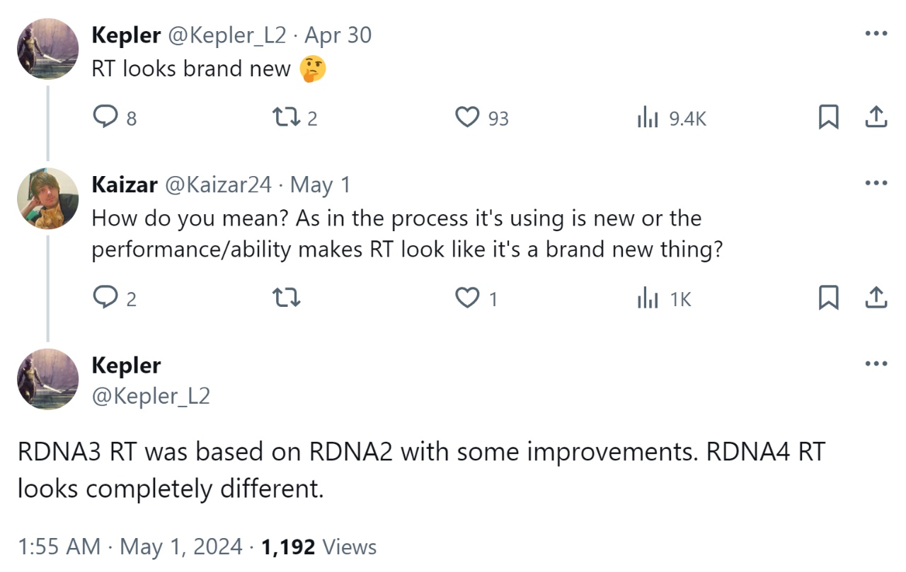 AMD RDNA4: ray tracing completamente diverso a RDNA3 secondo un rumor