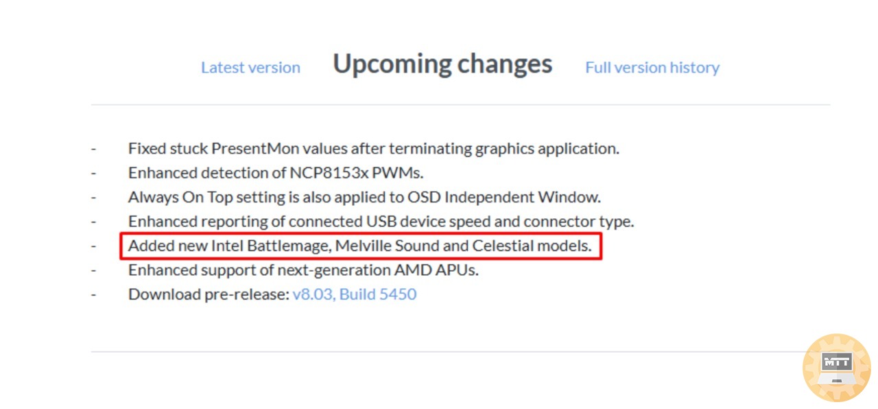 HWiNFO sta per ricevere un aggiornamento per Intel Battlemage, Celestial e Melville Sound