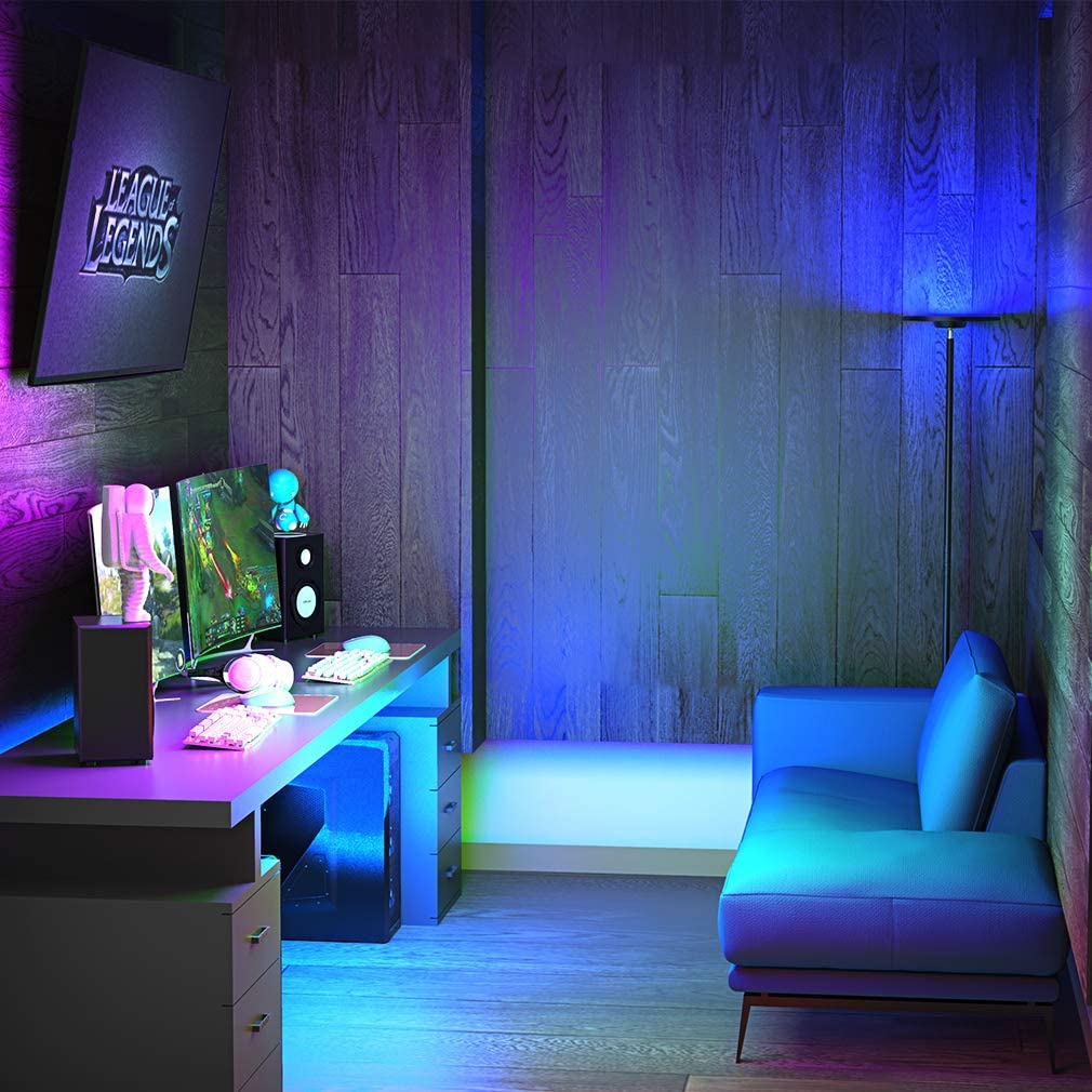 Luci LED gaming: l'illuminazione per postazioni da gaming