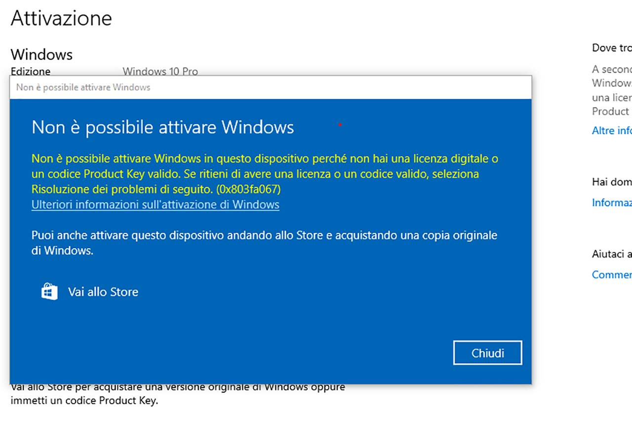 Come recuperare la licenza digitale di Windows 10 