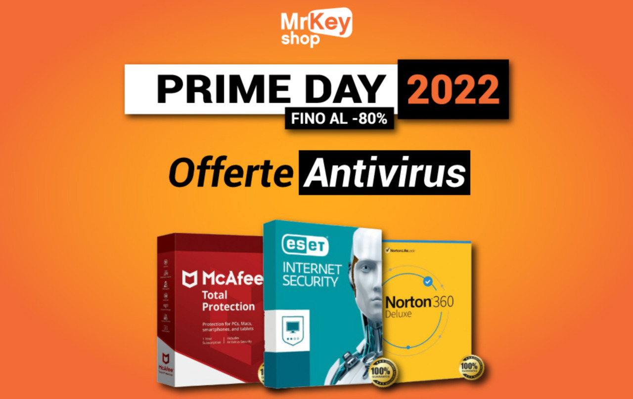 migliori offerte antivirus Prime Day